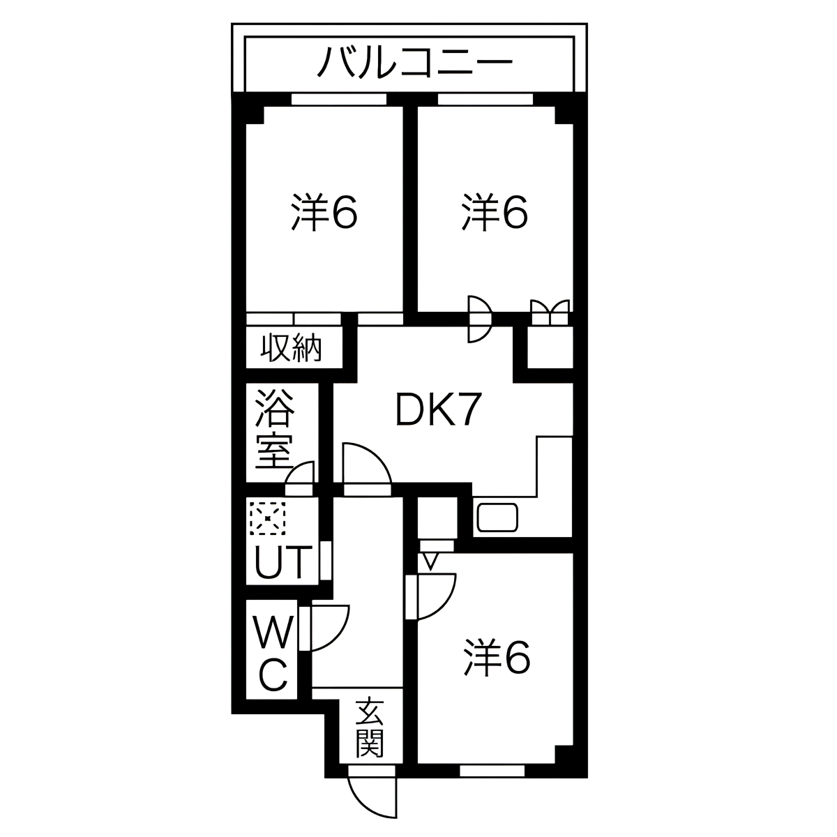 【空室募集中】510号室(3DK)